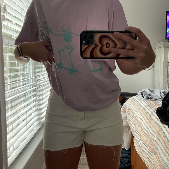 H&M High Waisted Off-White Shorts - Picture 4 of 4